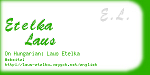 etelka laus business card